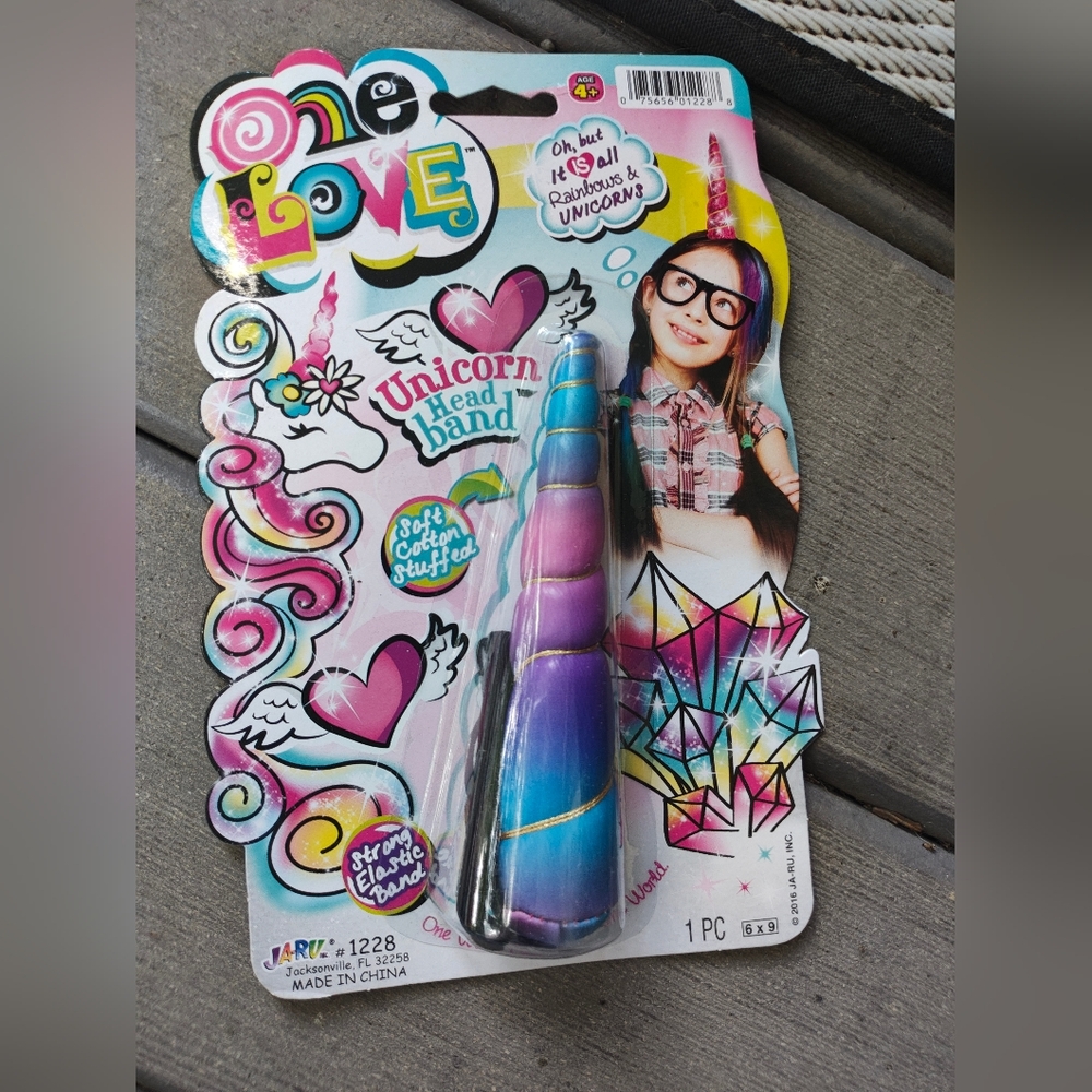 Ja-Ru One Love Sparkle Unicorn Headband - NEW